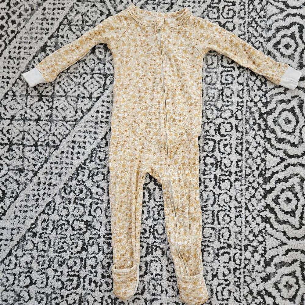 Goumi Kids Wildflower Footie Pajamas Size 12-18 Months